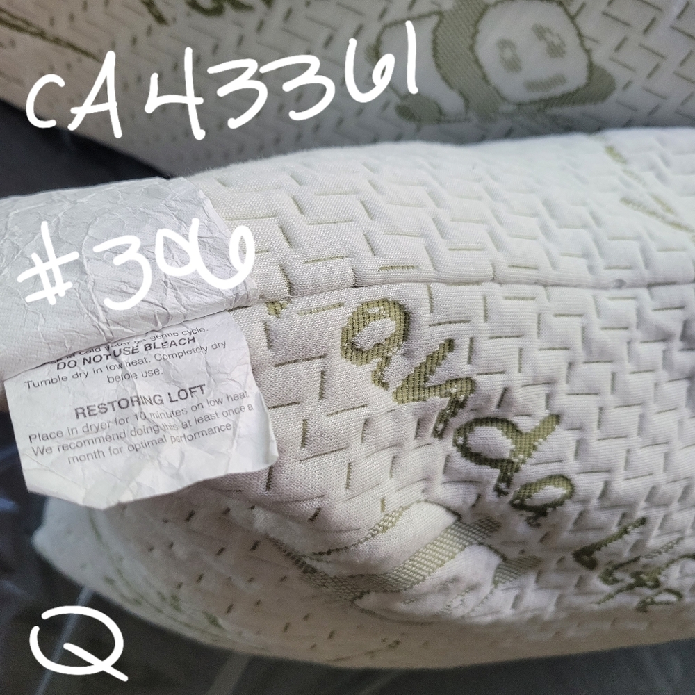 Bamboo #306 Pillow 6" Shredded Memory Foam NWOT flaw Removable Cover Costco - Picture 10 of 16